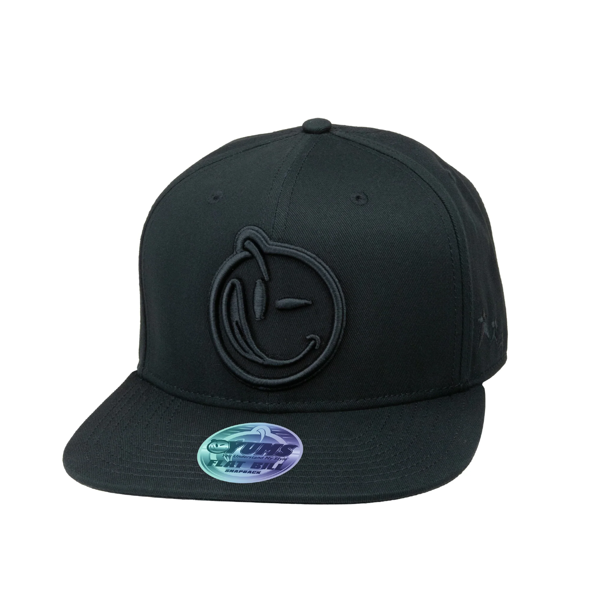 Classic Black Flat Bill Snapback